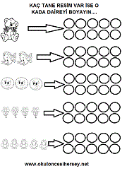okul öncesi sayı egzersizleri